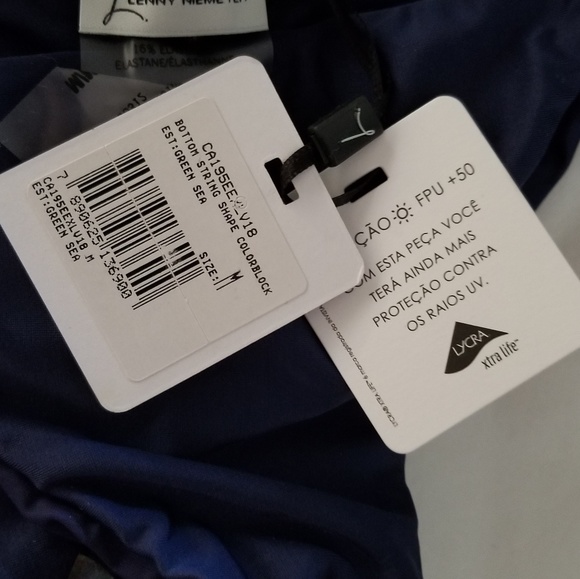 Lenny Neimeyer 2 Pce String Bikini Green Sea US M - Picture 6 of 6